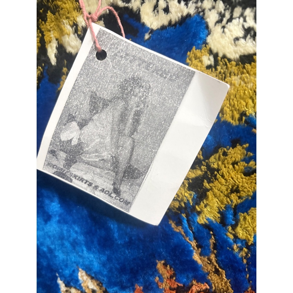 Boutique Upcycled Denim Jacket Gobelin Style Tapestry Deer Art Size M‎ firm - Picture 5 of 7